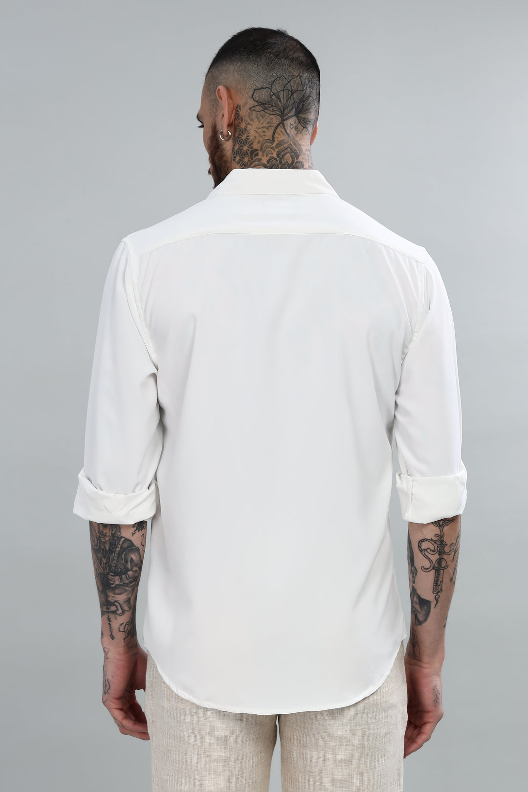 White Luxe Solid Shirt