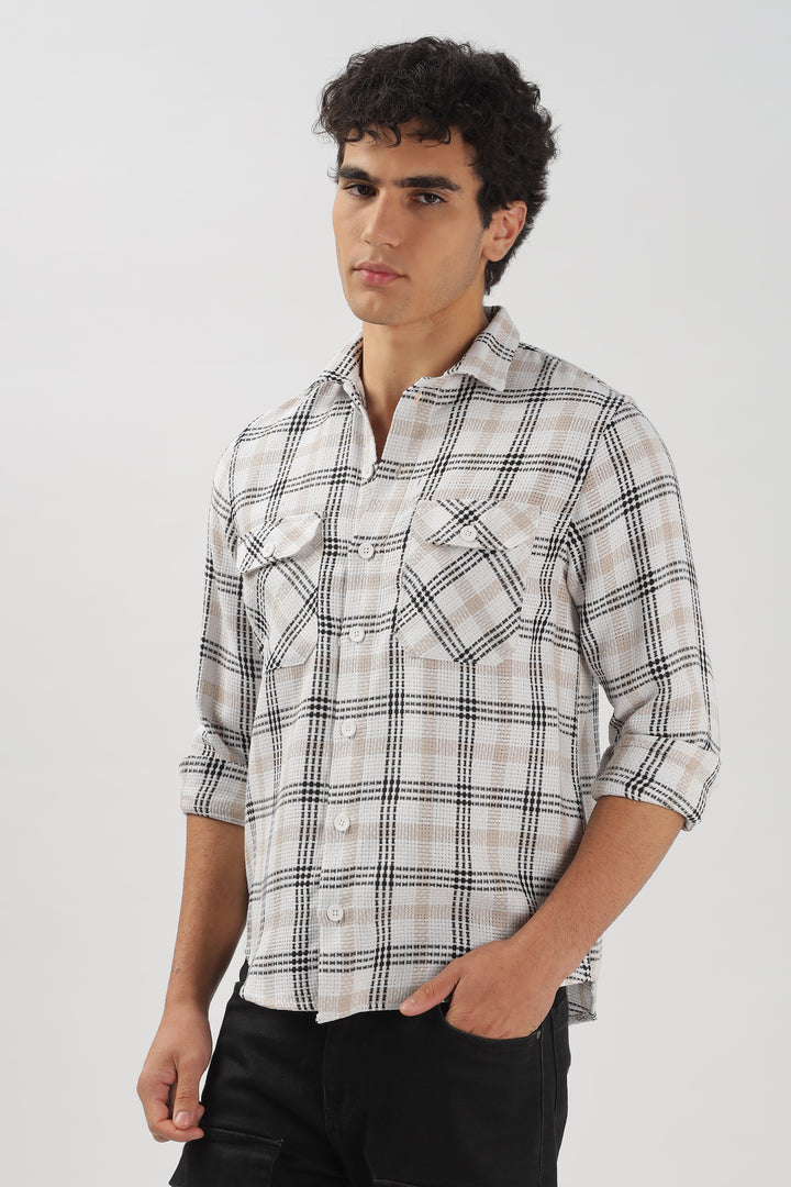 Sandy Checks Shacket