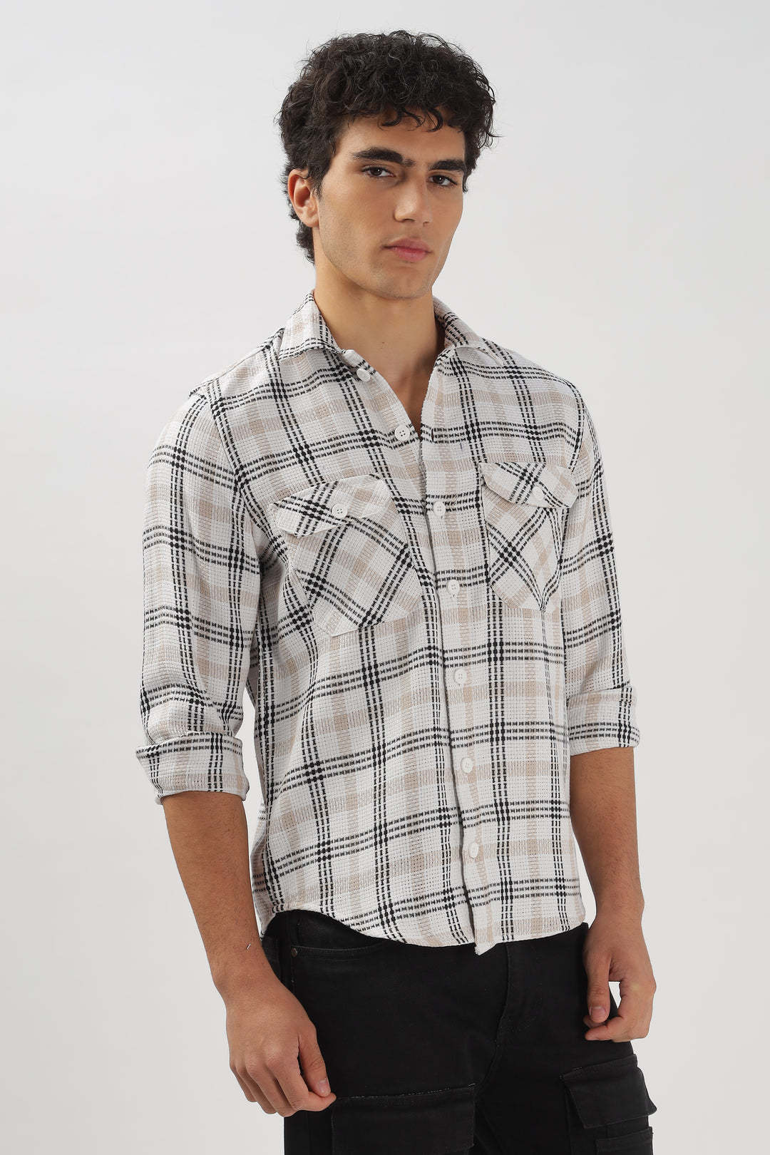 Sandy Checks Shacket