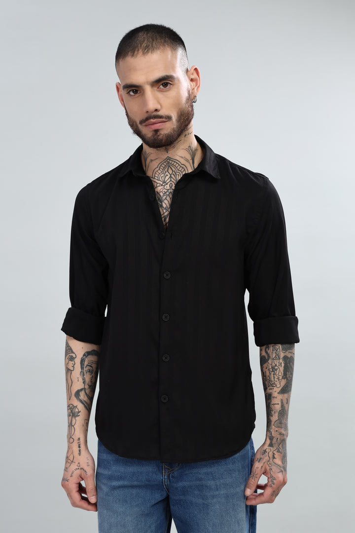 Classic Black Striped Shirt