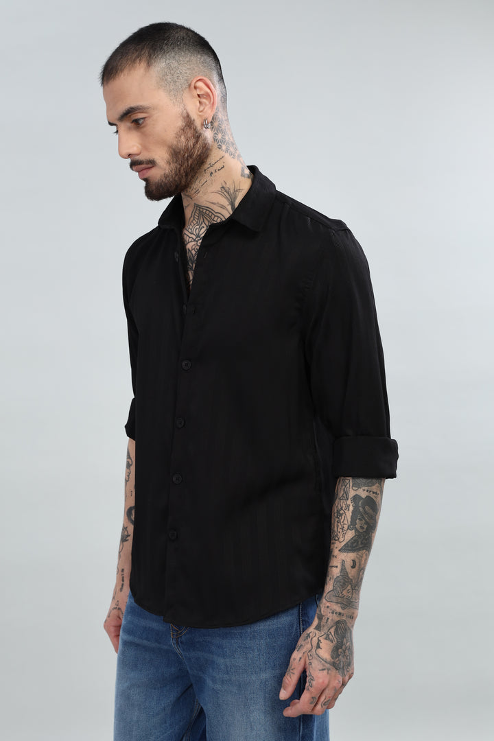 Classic Black Striped Shirt