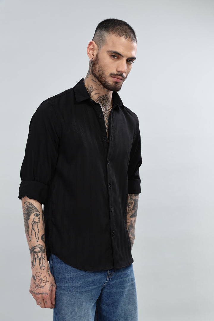 Classic Black Striped Shirt