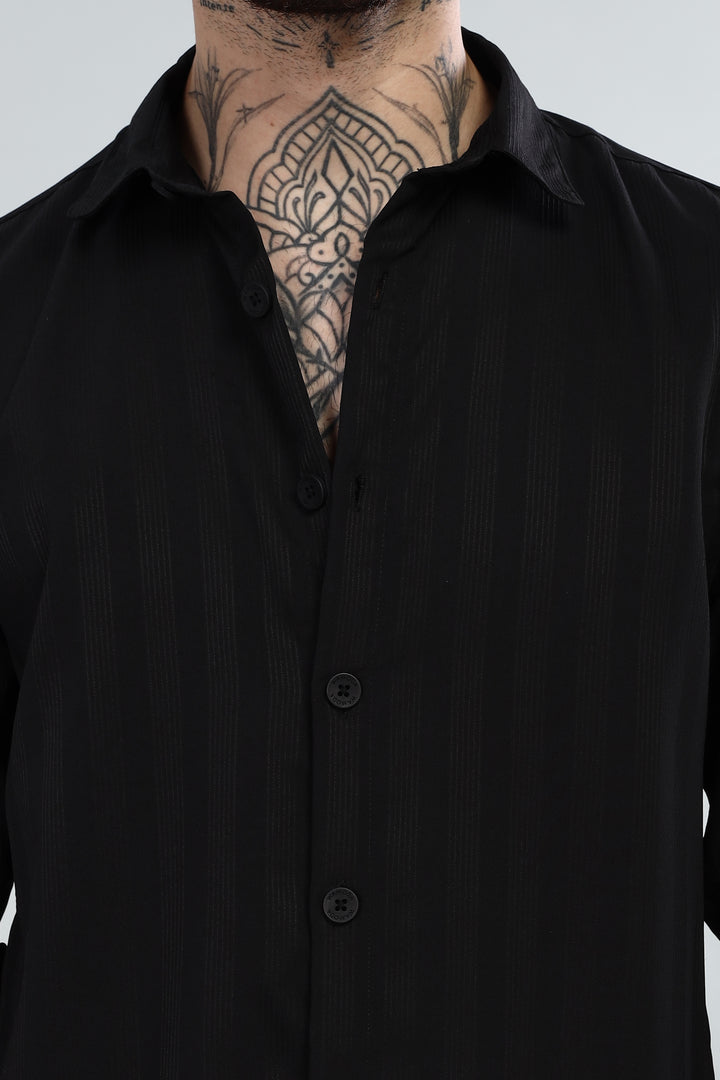 Classic Black Striped Shirt