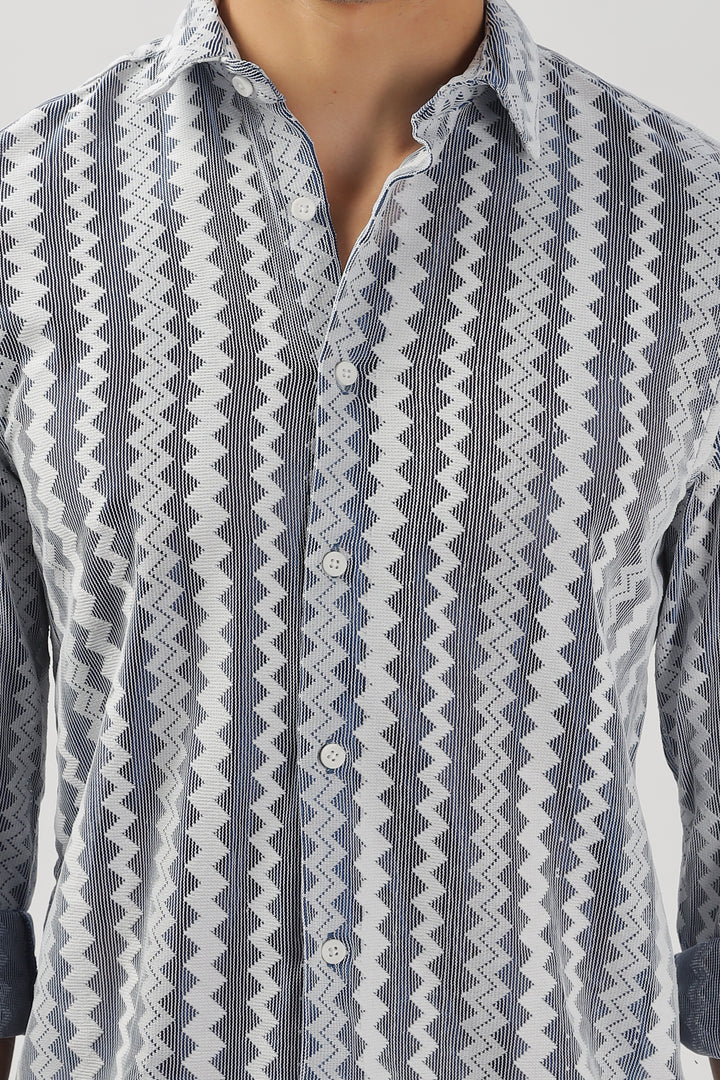 Zigzag Fusion Textured Shirt