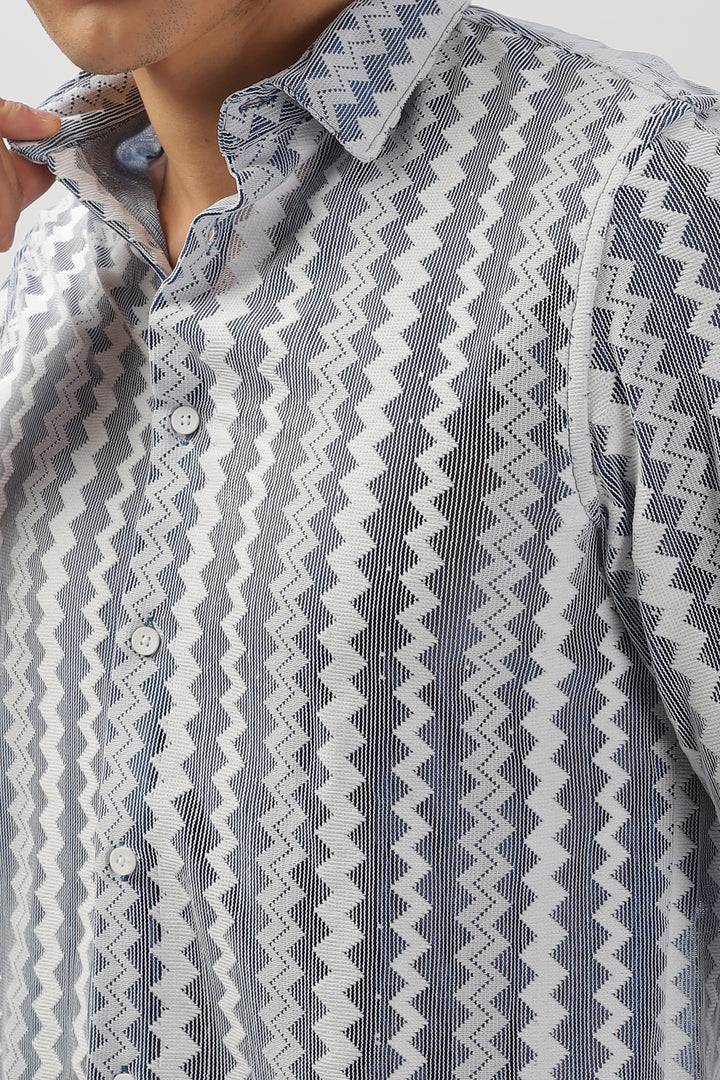 Zigzag Fusion Textured Shirt