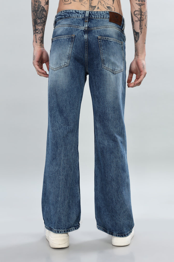 Blue Bootcut Jeans