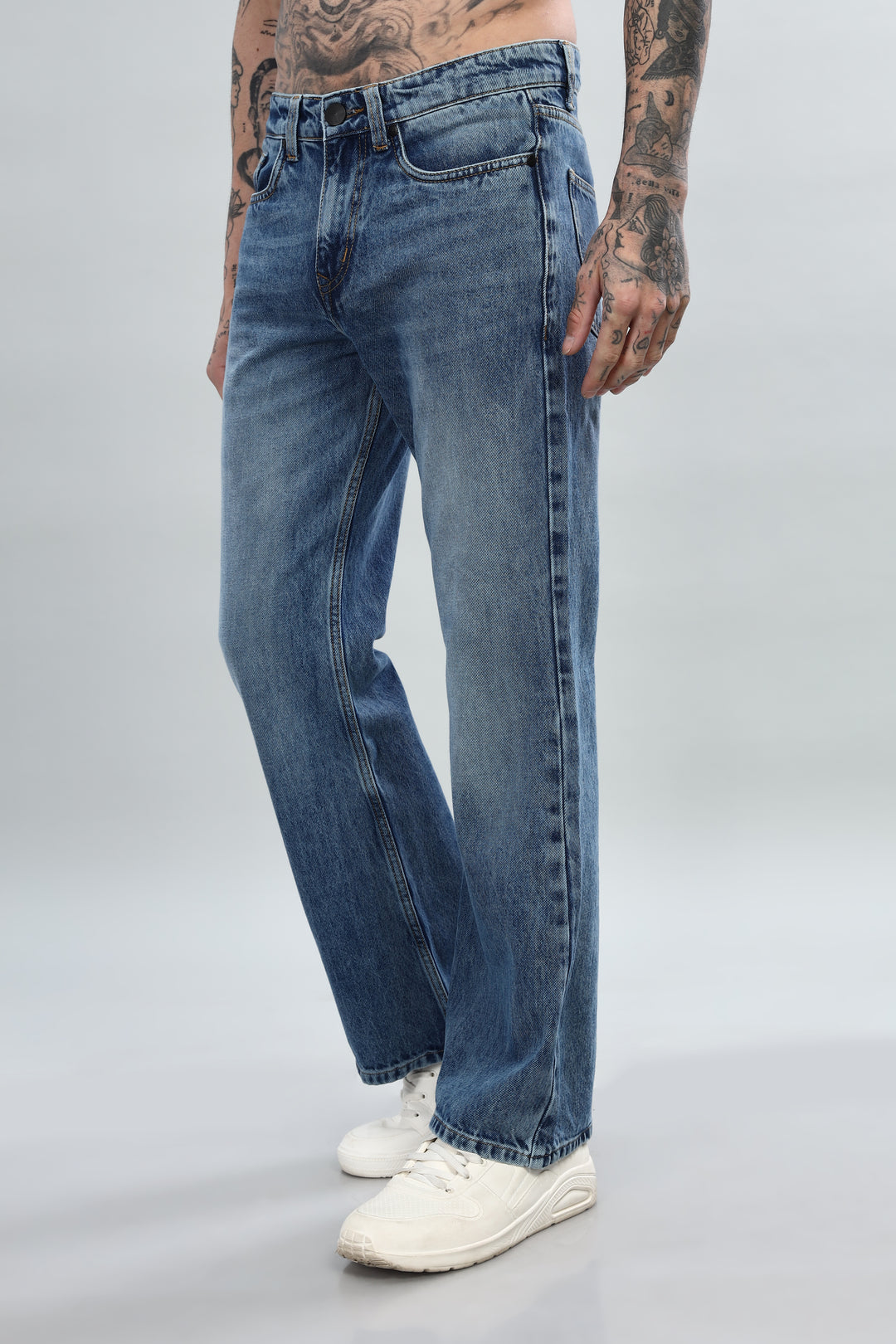 Blue Bootcut Jeans