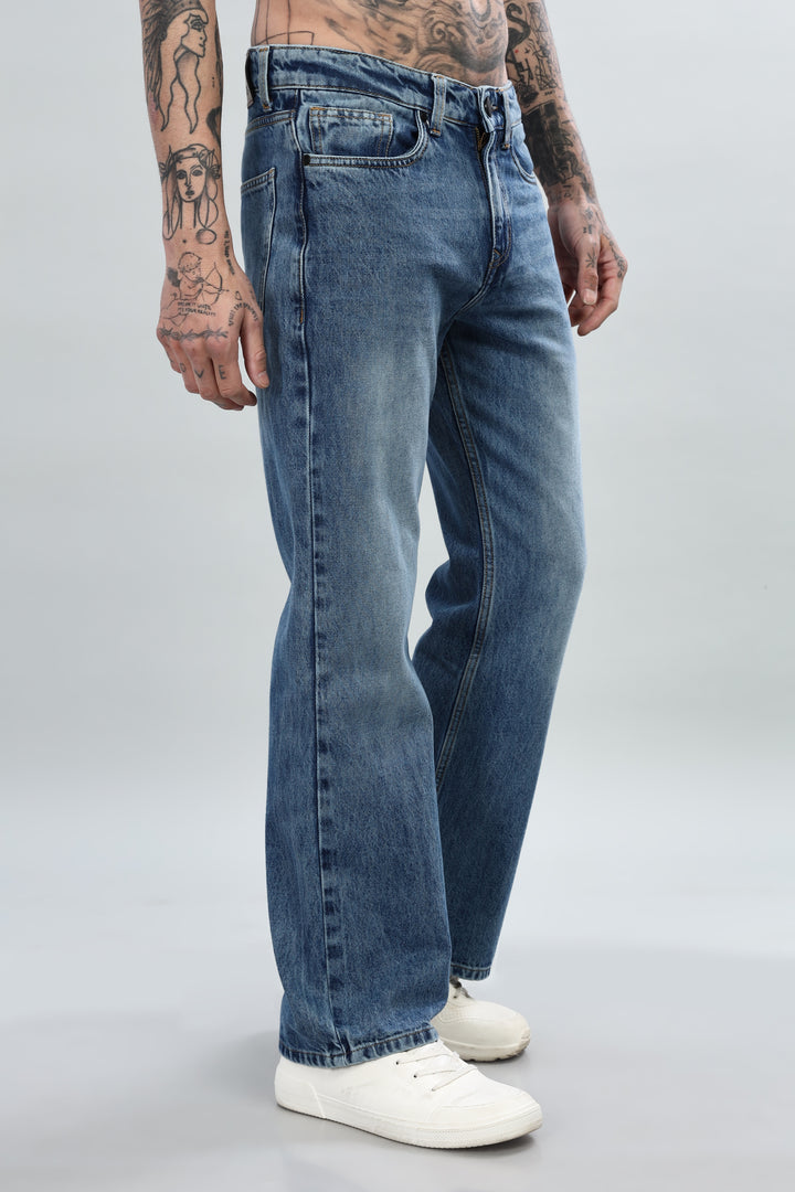 Blue Bootcut Jeans