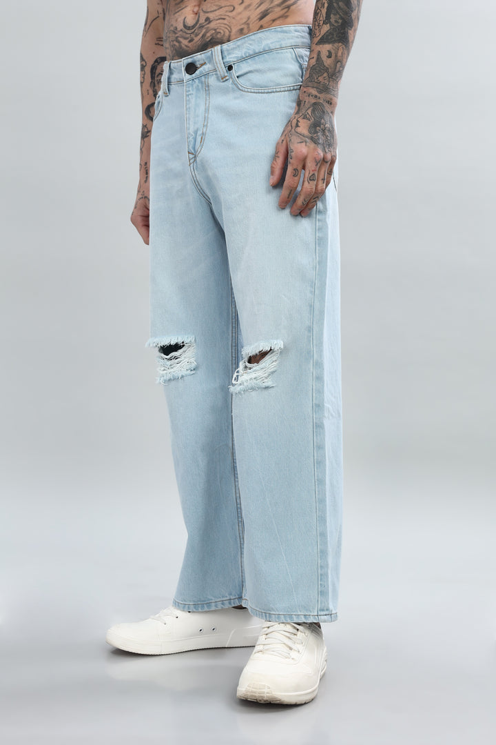 Light Indigo Ripped Jeans