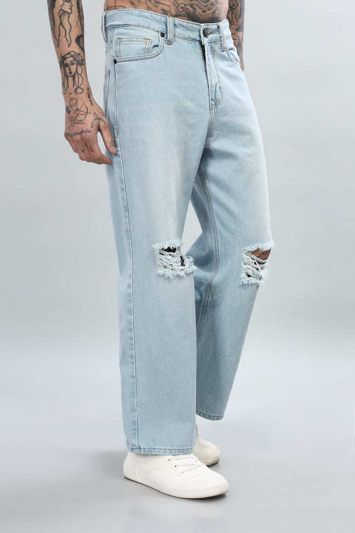 Light Indigo Ripped Jeans