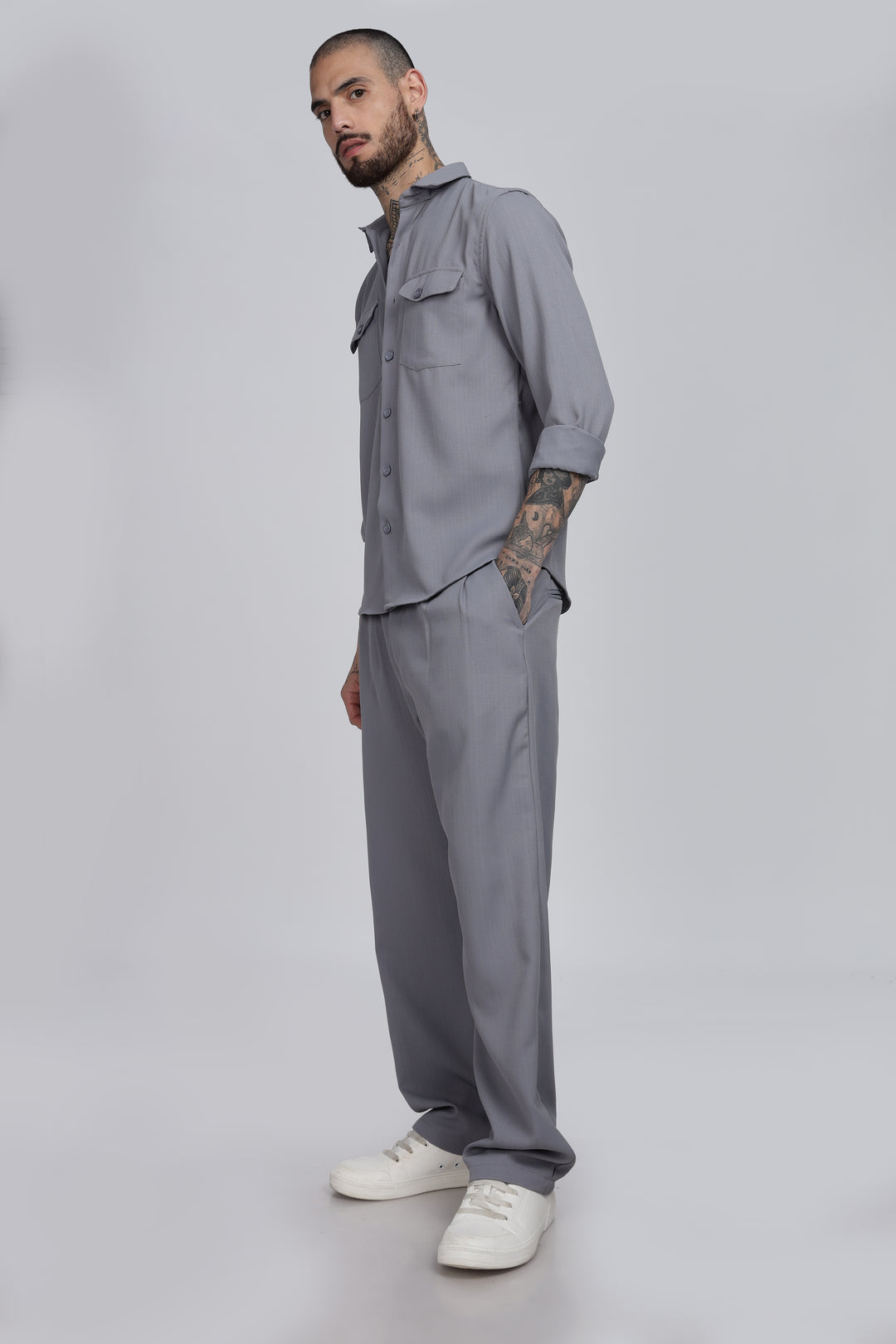 Men's Grey Co-Ord Set