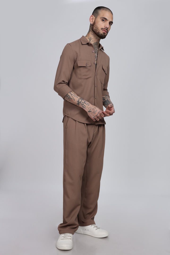 Men's Walnut Co-Ord Set