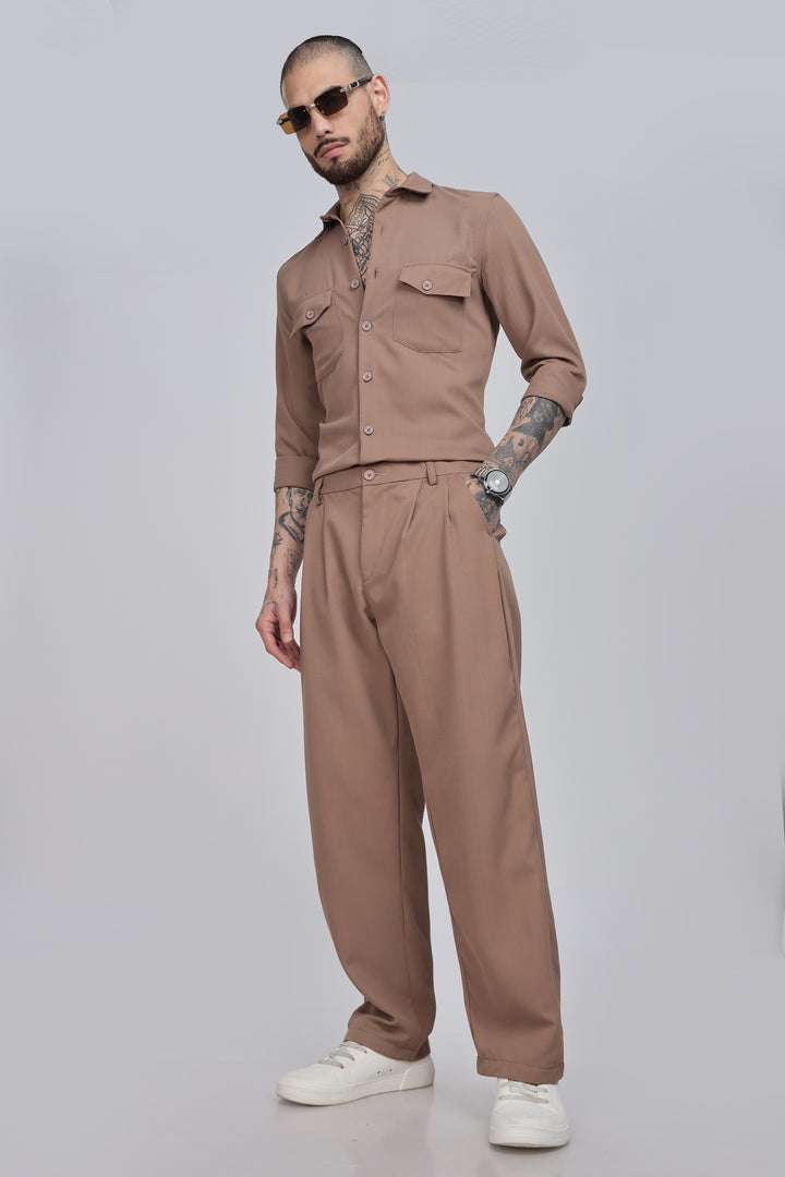 Men's Walnut Co-Ord Set