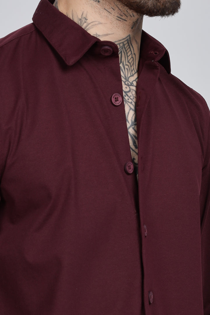 Men's Burgundy Co-Ord Set