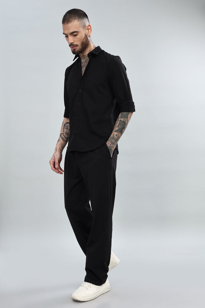 Men's Black Co-Ord Set
