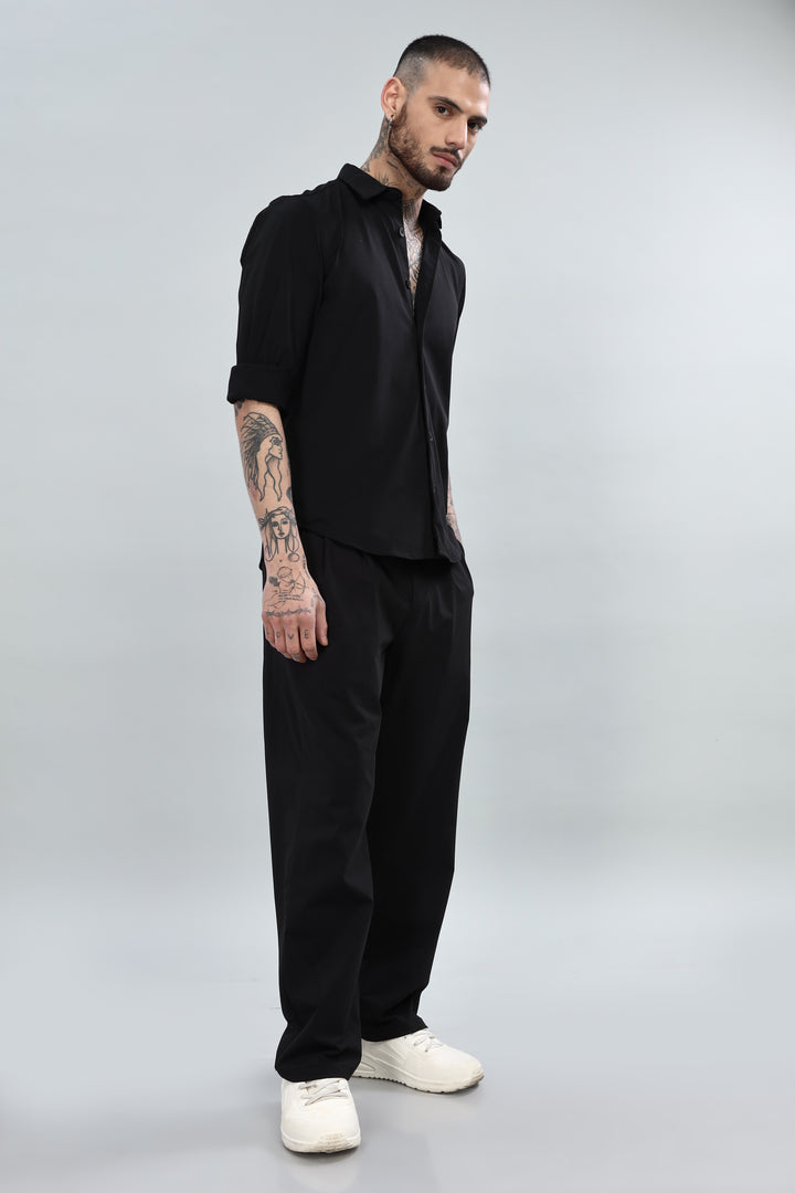 Men's Black Co-Ord Set