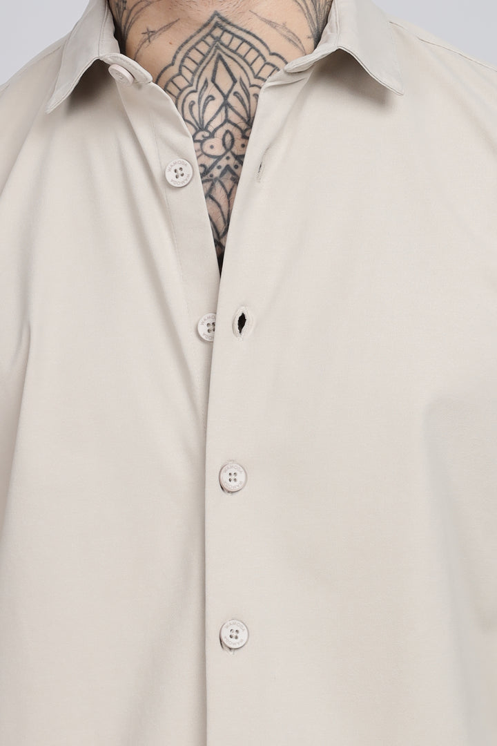 Men's Beige Duo Co-Ord Set