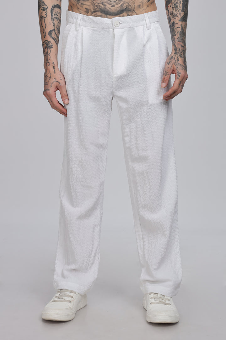 White Classic Trousers