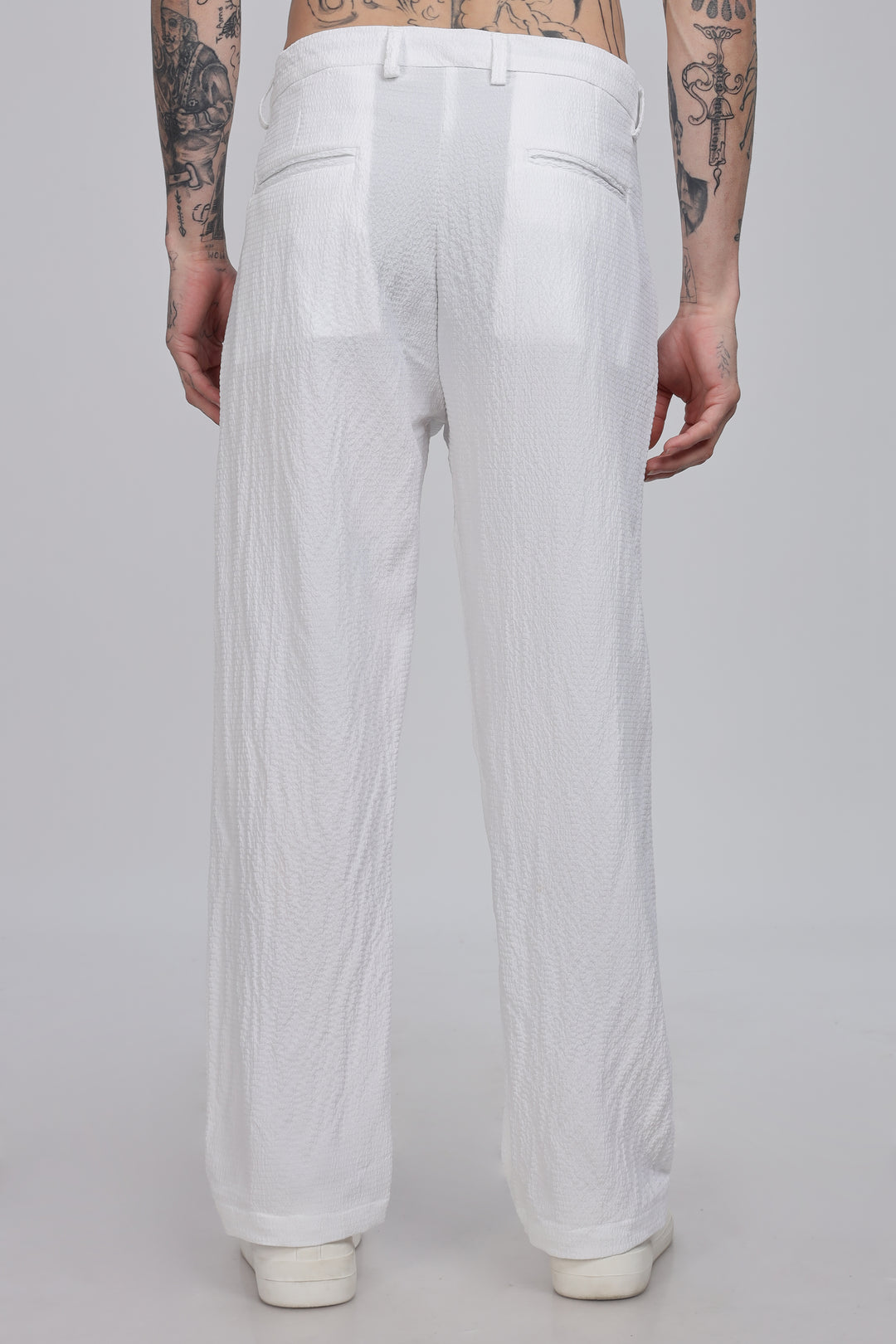 White Classic Trousers