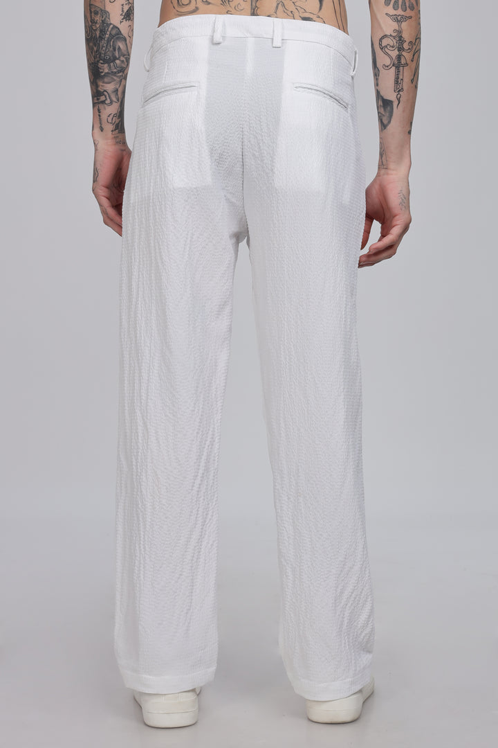 White Classic Trousers