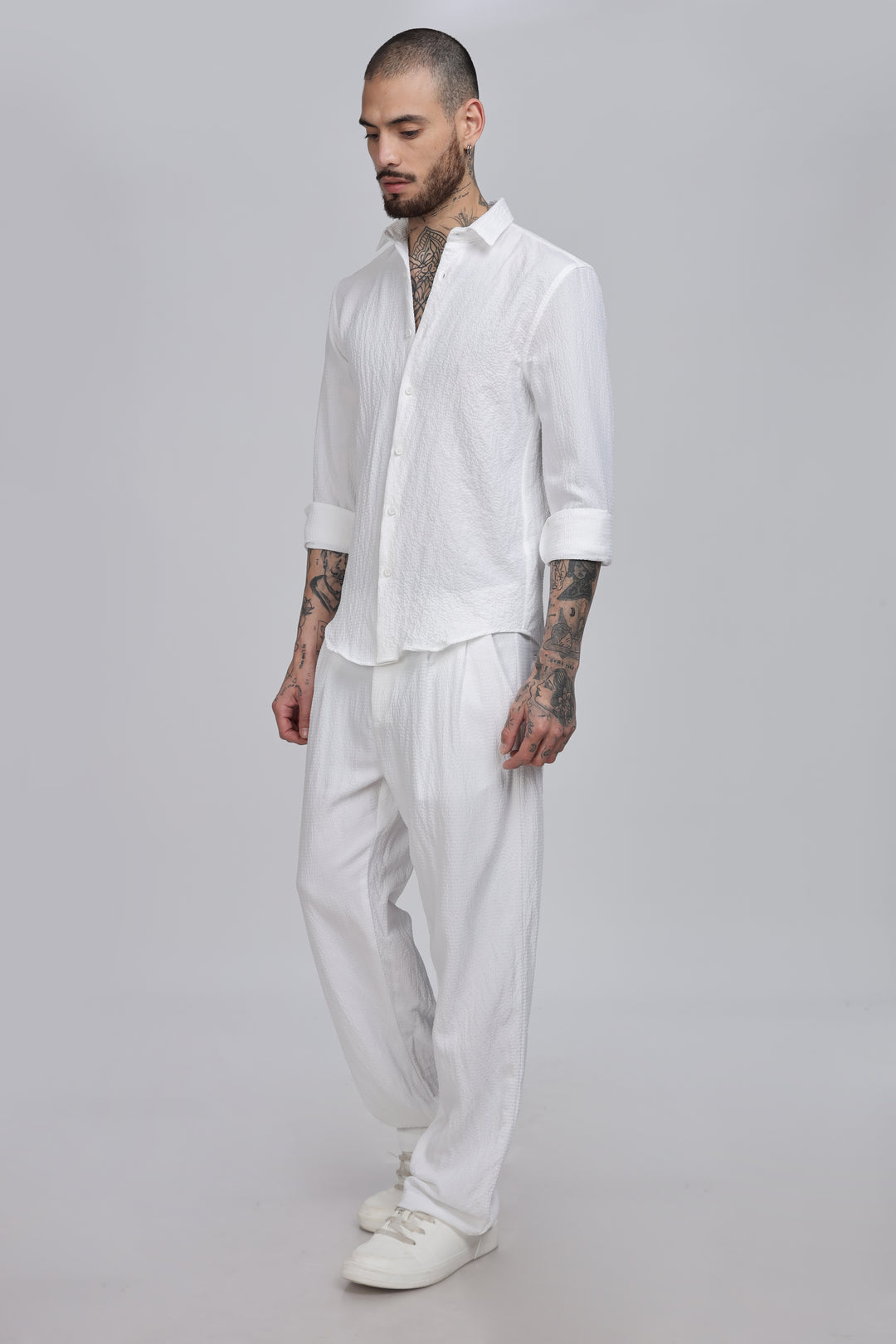 Men's White Co-Ord Set