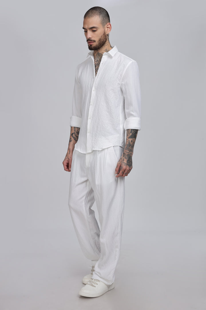 Men's White Co-Ord Set