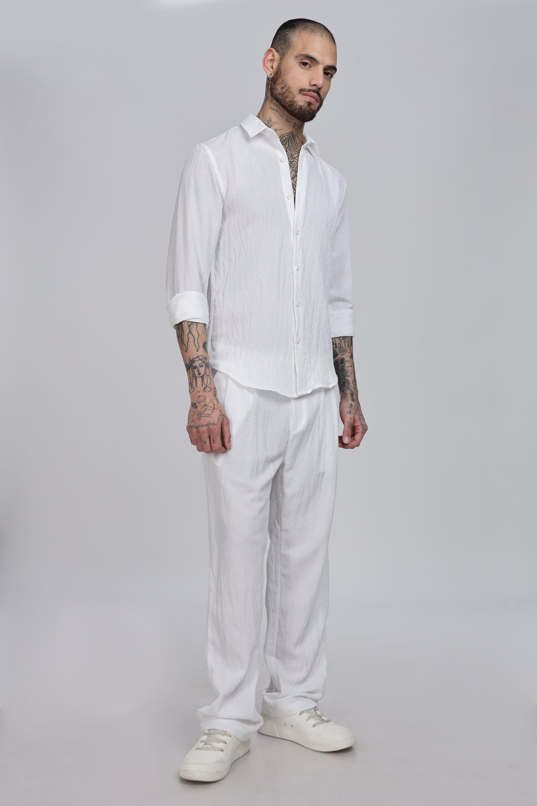 Men's White Co-Ord Set
