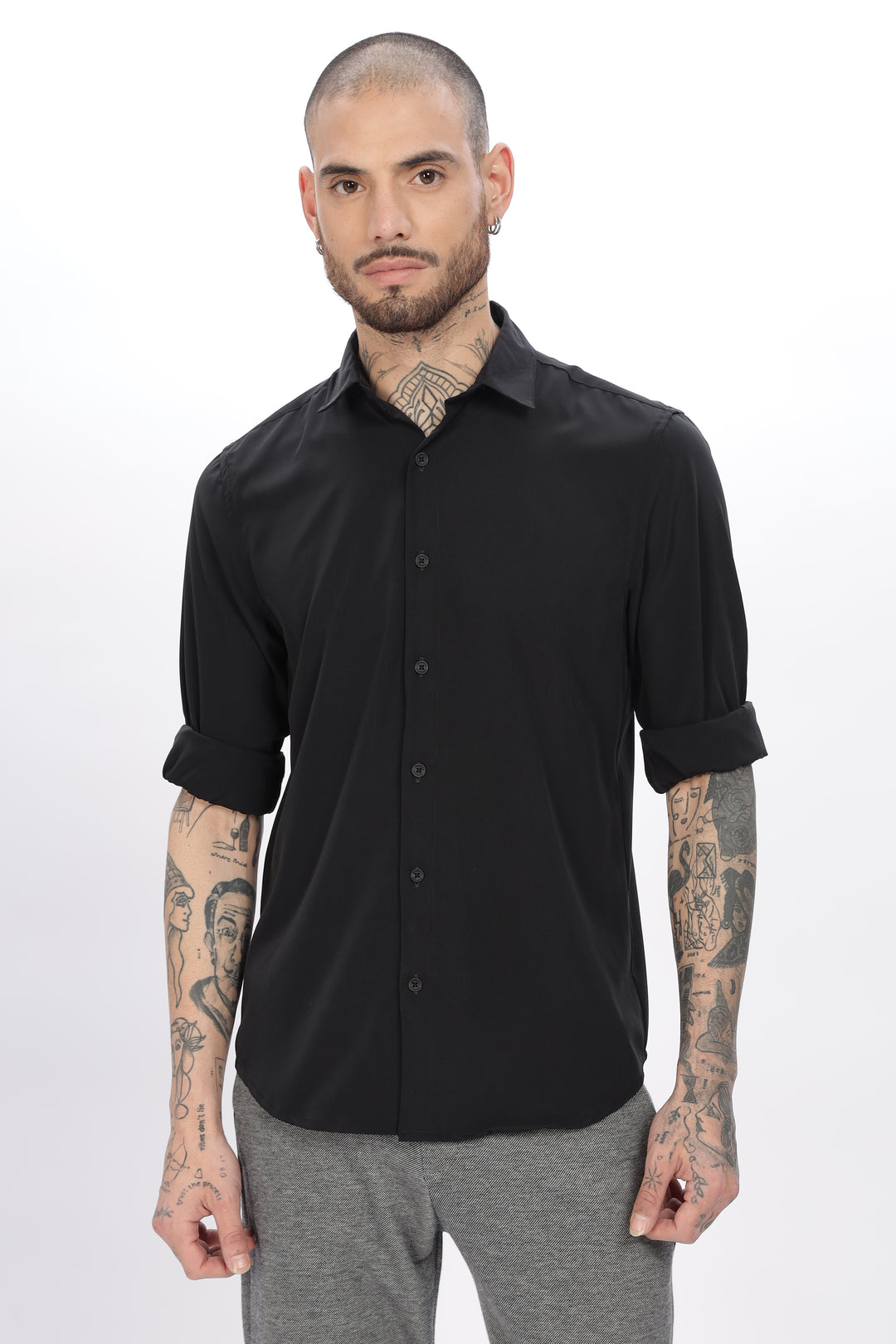 Classic Black Solid Shirt
