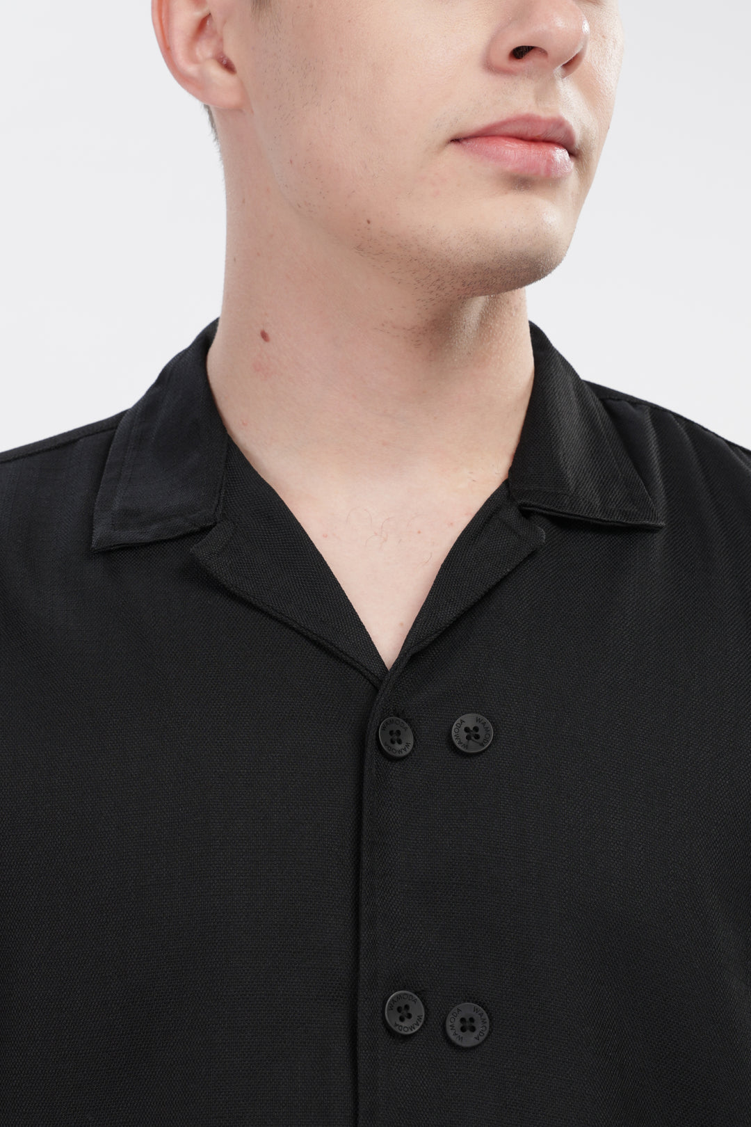 Black Elegance Solid Shirt