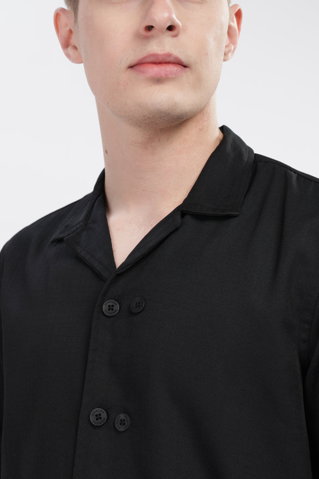 Black Elegance Solid Shirt