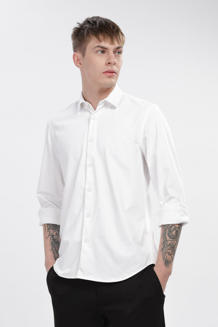 Classic White Solid Shirt